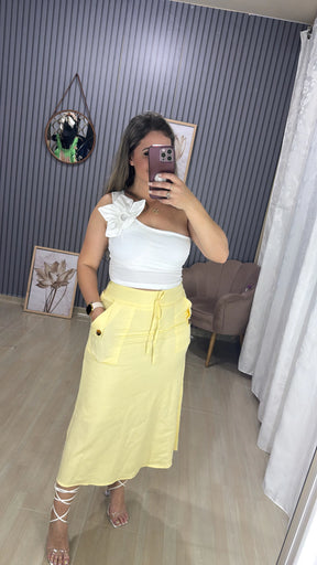Saia Linho Raquel