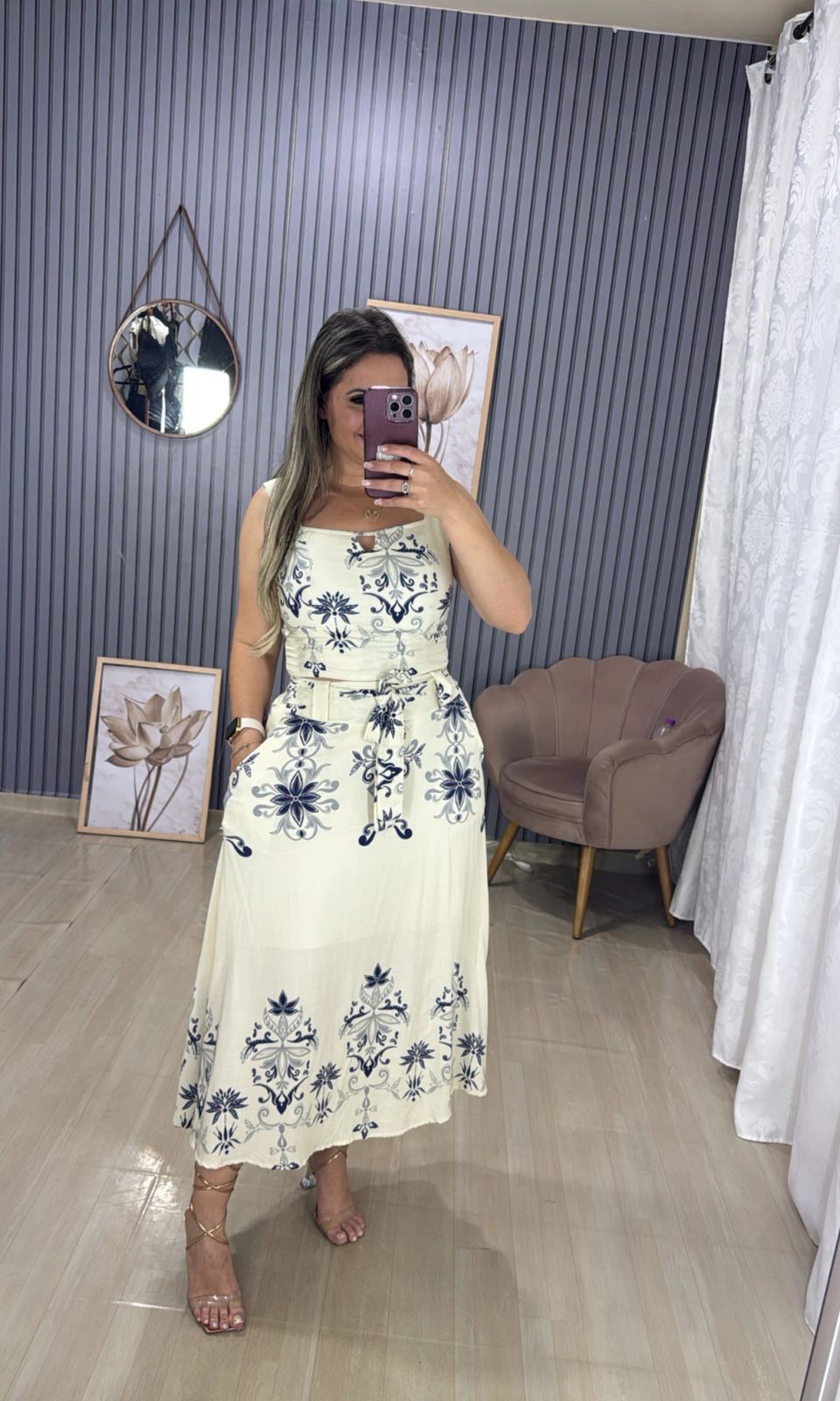 Conjunto saia midi Sarah