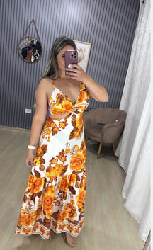 Vestido longo argola